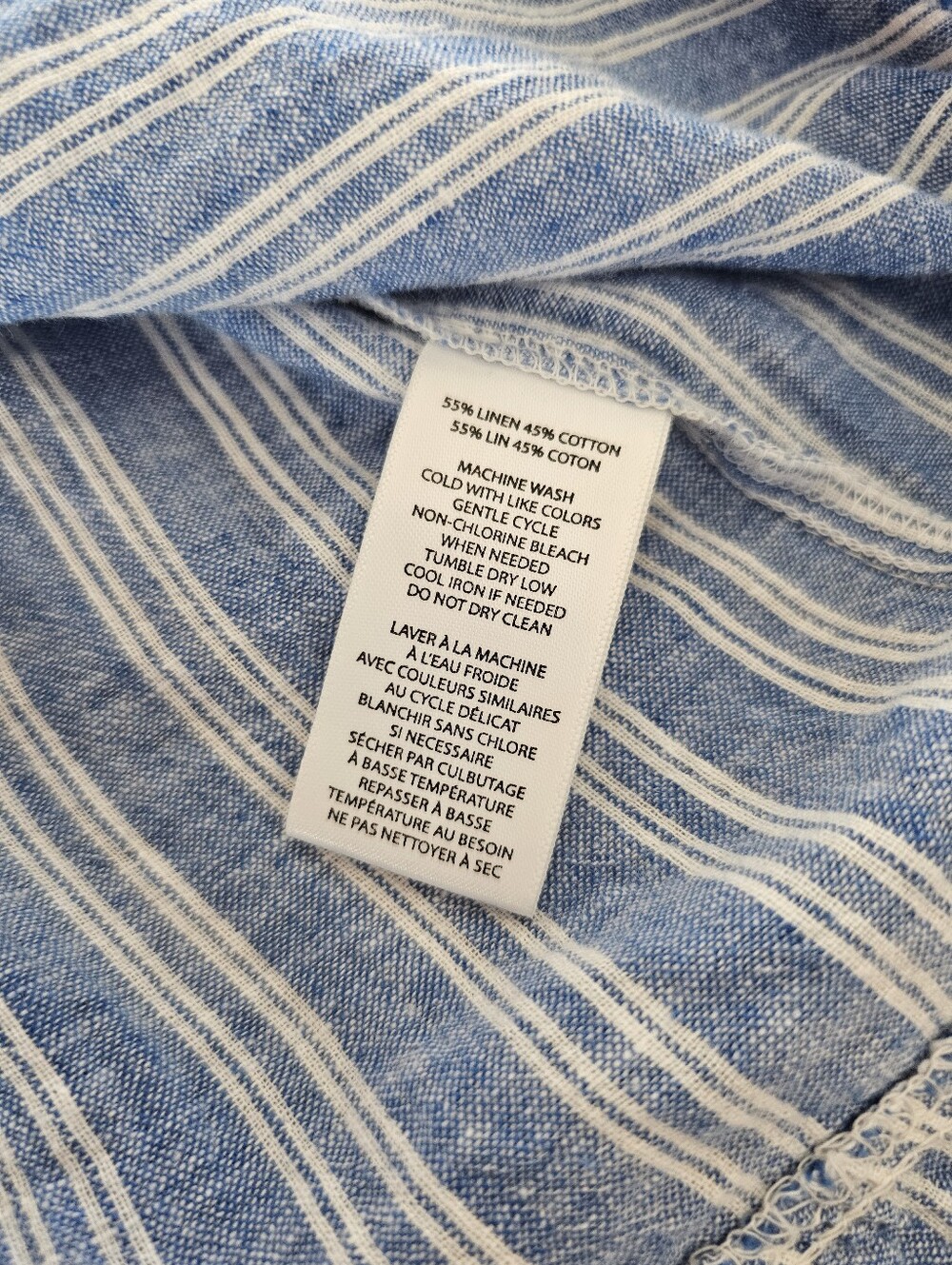 Blue Striped Tiered Sundress - Lightweight Summer Dress - Picture 6 of 8